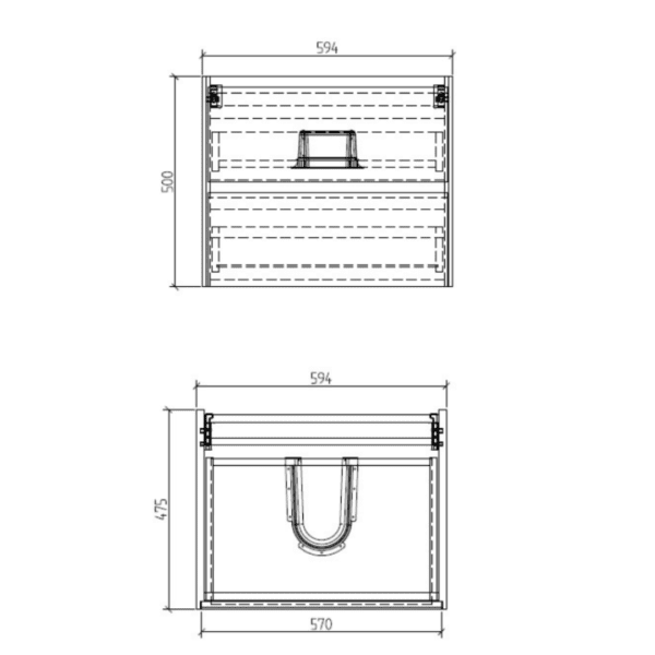 Clear Cube Enzo Concrete Cabinet 600x480mm_Stiles_TechDrawing_Image