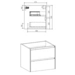 Clear Cube Enzo Concrete Cabinet 600x480mm_Stiles_TechDrawing_Image2