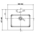 Clear Cube Enzo Concrete Cabinet 600x480mm_Stiles_TechDrawing_Image3