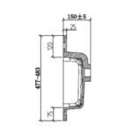 Clear Cube Enzo Concrete Cabinet 600x480mm_Stiles_TechDrawing_Image5