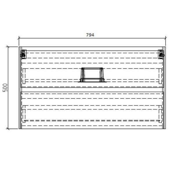 Clear Cube Enzo Concrete Cabinet and Basin 800x480mm_Stiles_TechDrawing_Image