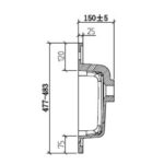 Clear Cube Enzo Concrete Cabinet and Basin 800x480mm_Stiles_TechDrawing_Image7