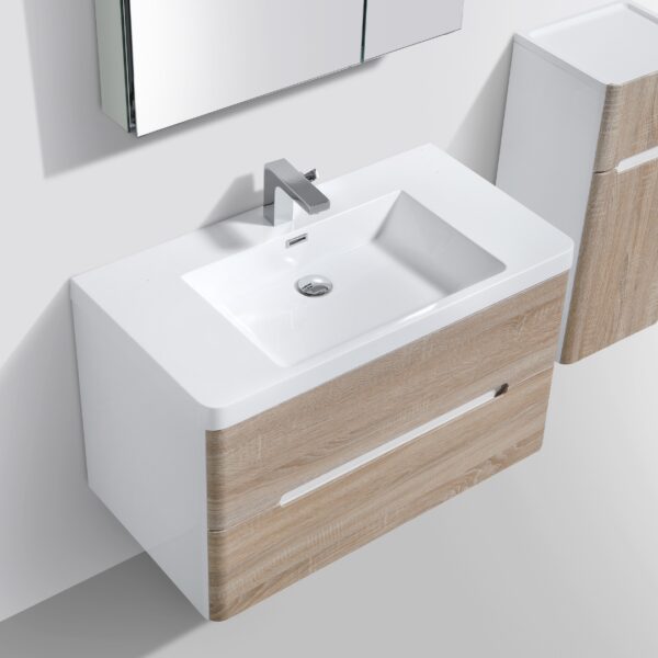 Clear Cube Venice White Oak DD Cabinet and Basin 900x480mm_Stiles_Product_Image
