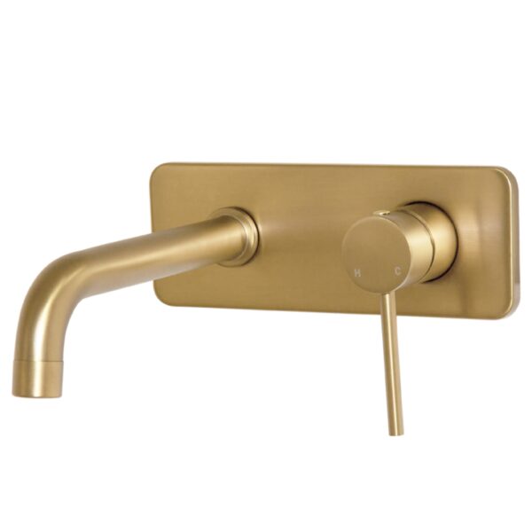 NM0A014 Blutide Neo Brushed Brass Basin Concealed Mixer with Spout_Stiles_Product_Image