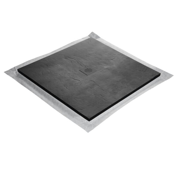 10005_RC90SLATE-9005_U-tile Black Showertray Slate SQ grid 900x900mm_Stiles_Product_Image