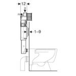 109.310.00.5 Geberit Sigma Concealed cistern 12cm_Stiles_TechDrawing_Image2