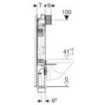 110.360.00.5 Geberit Kombifix for WH with Sigma Cistern 12cm_Stiles_TechDrawing_Image2