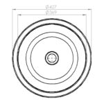 TT Stone Circum Ascot Grey Basin 427x140mm_Stiles_TechDrawing_Image2