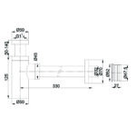 A186MB Giobella Round Basin Bottle Trap v32mm_Stiles_TechDrawing_Image