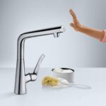 14883-003 Hansgrohe Metris Select M72 Sink Mixer 320mm_Stiles_Lifestyle_Image2