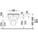 222809 Duravit D-Code Toilet Back to wall WM Med Pan_Stiles_TechDrawing_Image6