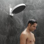 26234-700 Hansgrohe Rainfinity Matt White Shower Head 360mm_Stiles_Lifestyle_Image