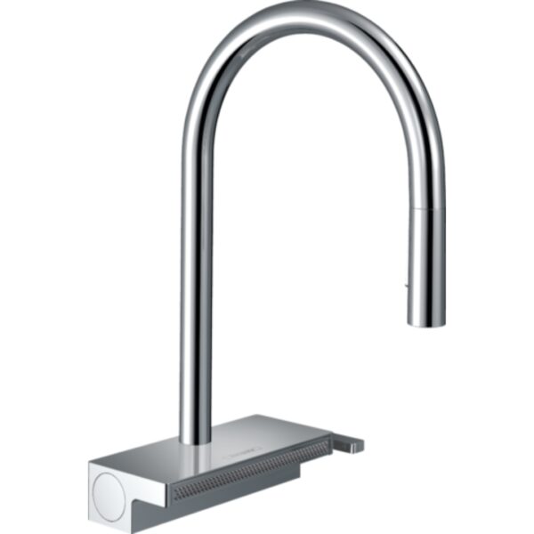 73831000 Hansgrohe Aquno Select M81 Sink Mixer 170, pull-out spray, 3 jet, sBox (swivel spout)_Stiles_Product_Image