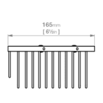9115 Bathroom Butler 9100 Stainless Steel Corner Basket 290mm_Stiles_TechDrawing_Image3