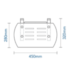 F15D Stunning Shower Seat 450x300mm_Stiles_TechDrawing_Image