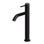MB03XL.01 Meir Piccola Tall Matt Black Basin Mixer with 130mm spout_Stiles_Product_Image2