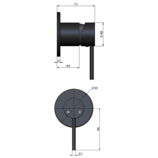 MW03-PVDBN_Meir_Brushed_Nickel_Round_Wall_Mixer_Stiles_TechDrawing_Image