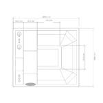 Summer Place Lusso Portable Spa 2110x1920mm_Stiles_TechDrawing_Image