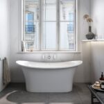 TO1-N-SW-NO V+A Toulouse 1500 White Gloss Bath_Stiles_Lifestyle_Image2