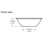 VB-DRA-40-NO V+A Drayton 40 White Gloss Basin_Stiles_TechDrawing_Image4