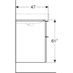 500.352.JR.1 Geberit Smyle Square Hickory 2D Cabinet_Stiles_TechDrawing_Image2