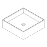 BLOCK Rossco Block CT Basin 465x465x465mm_Stiles_TechDrawing_Image4