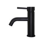 MB03 Meir Matt Black Round Curved Basin Mixer_Stiles_Product_Image