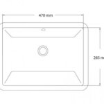 WRECTU Rossco Wide Rectangular Undercounter Basin 285x470x180mm_Stiles_TechDrawing_Image