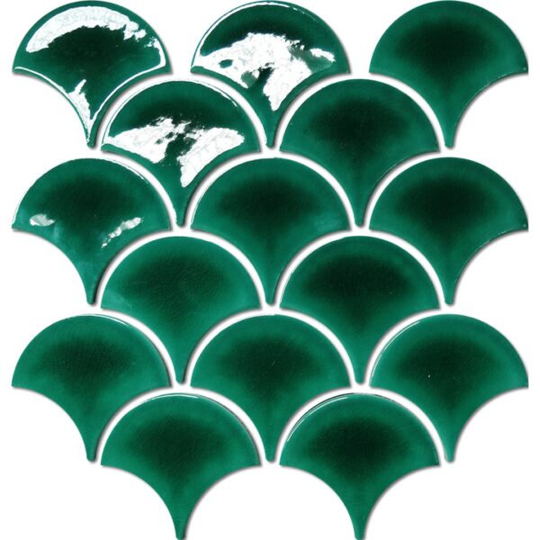 Douglas Jones Fallen Fan Emerald Green Gloss 259x273mm_Stiles_Product_Image1