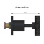 MW08JL-BB Meir Tiger Bronze Gold Cross Handle Jumper Valve Wall_Stiles_TechDrawing_Image2