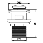 BW202S_MB Gio Bella MB Slotted Waste_Stiles_TechDrawing_Image