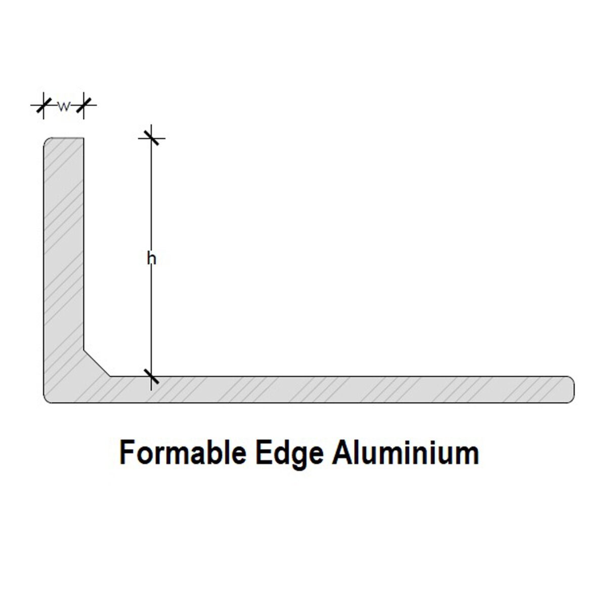 3 Sure Strip Formable Edge Aluminium 10mm_Stiles_TechDrawing_Image