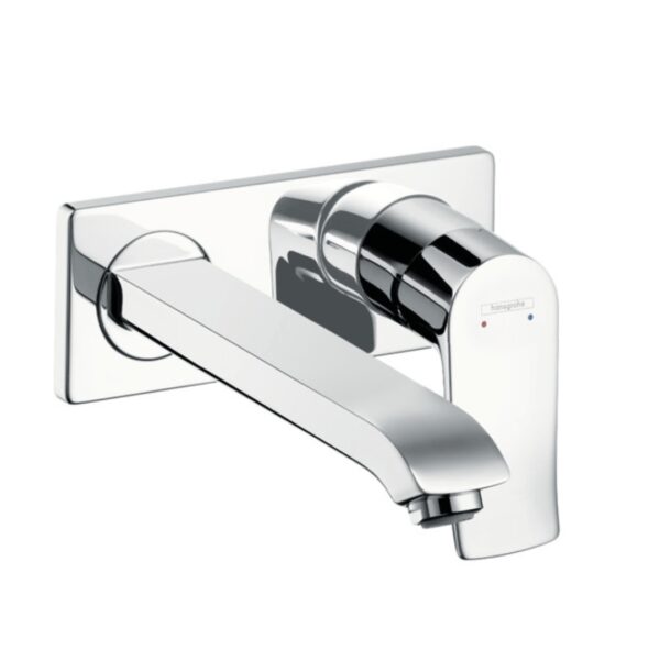 31086000 Hansgrohe Metris Single Lever Basin Mixer Concealed Installation Wall Type 225mm Spout_Stiles_Product_Image