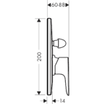 71746000 Hansgrohe Talis E Single Lever Bath Mixer Concealed Installation_Stiles_TechDrawing_Image