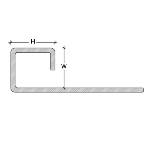 8 Sure Strip Square Edge SS 12mm_Stiles_TechDrawing_Image