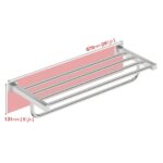 8593 Bathroom Butler 8500 Premium Polished Stainless Steel Towel Shelf and Bar 650mm_Stiles_Product_Image2