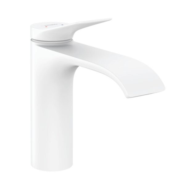 75022703 Hansgrohe Vivenis MWhite Basin Mixer 110mm wo waste_Stiles_Product_Image