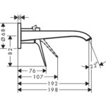 75050670 Hansgrohe Vivenis MB 2 hole basin mixer 195mm_Stiles_TechDrawing_Image