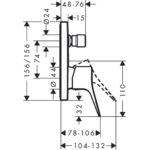 75415673 Hansgrohe Vivenis MB bath mixer_Stiles_TechDrawing_Image