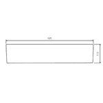 Betta Aquarius Oval FS Basin 300x525x115mm_Stiles_TechDrawing_Image2