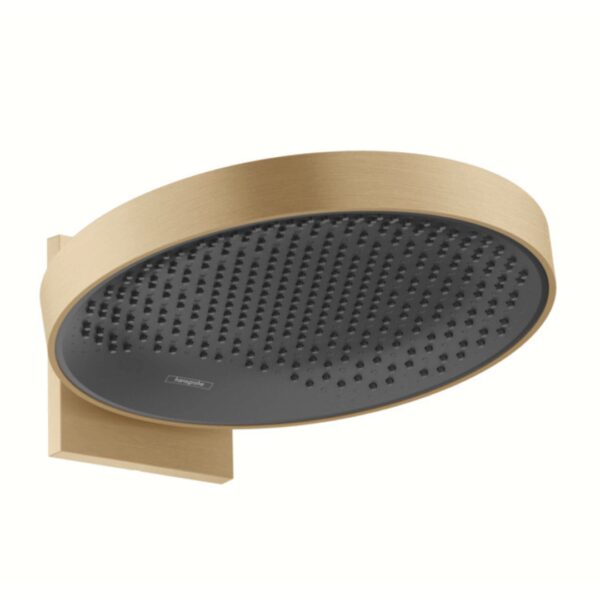 26230140 Hansgrohe Rainfinity Brushed Bronze Overhead Shower 360mm 1 Jet with Wall Connector_Stiles_Product_Image