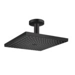 26250670 Hansgrohe Raindance E Matt Black Shower Head 1 Jet with Ceiling Connector 300mm_Stiles_Product_Image