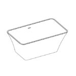 Clear Cube Bauhaus Arua FS Bath 1600mm_Stiles_TechDrawing_Image4