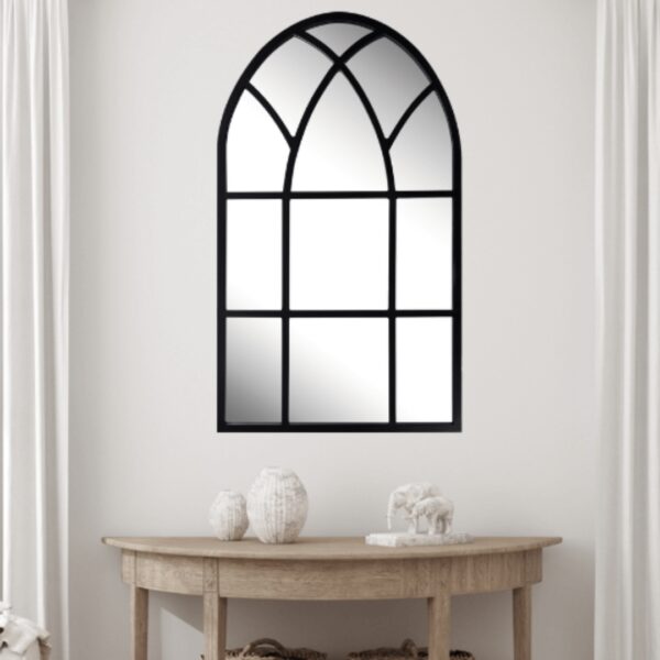 Paramount Mirrors Cathedral Arch Mirror Black 1200x700mm_Stiles_Lifestyle_Image