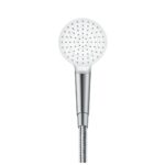 26331400 Hansgrohe Crometta White Chrome Hand Shower 100mm_Stiles_Product_Image 2