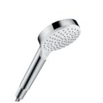 26334400 Hansgrohe Crometta White Chrome EcoSmart 6 l:minute Hand Shower 100mm _Stiles_Product_Image