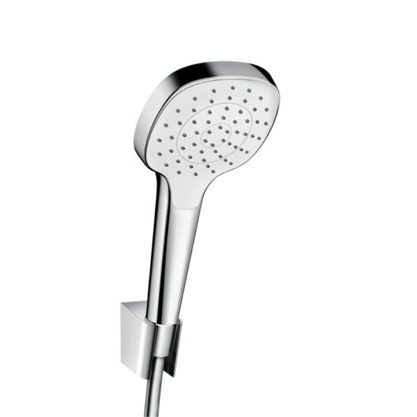 26412400 Hansgrohe Croma Select E White Chrome Hand Shower Set 110mm with Hose 1600mm_Stiles_Product_Image
