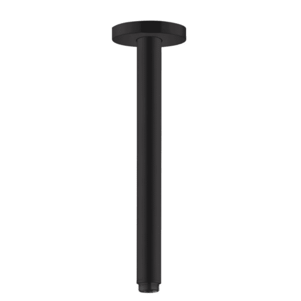 27389670 Hansgrohe Matt Black Ceiling Connector S 300mm_Stiles_Product_Image