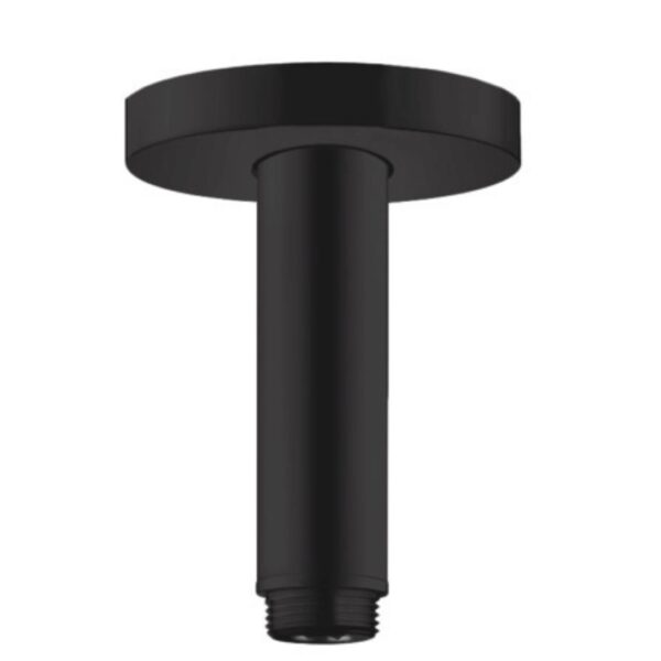 27393670 Hansgrohe Matt Black Ceiling Connector S 100mm_Stiles_Product_Image