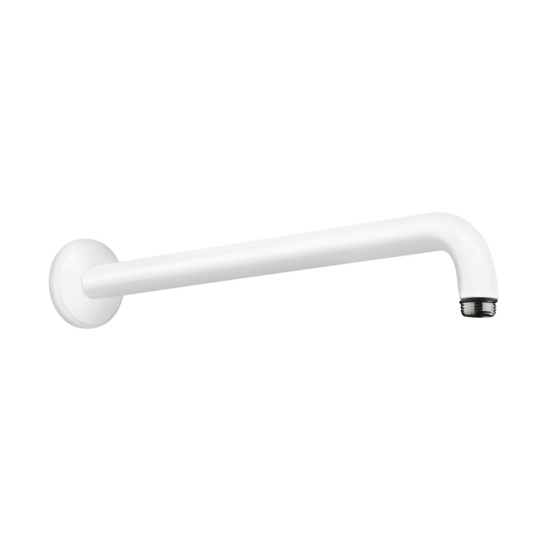 Hansgrohe Matt White Shower Arm 389mm - Stiles